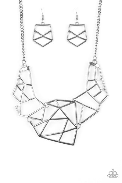 Paparazzi World Shattering - Black Necklace
