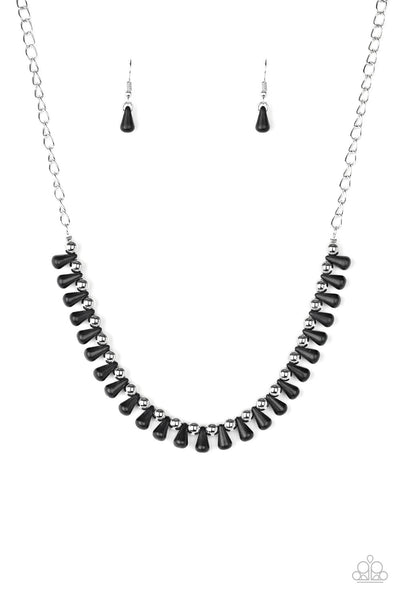 Paparazzi Extinct Species - Black Necklace