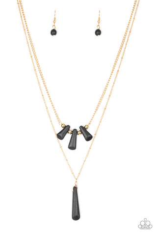 Paparazzi Basic Groundwork - Black Necklace