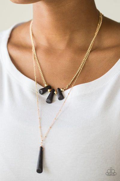 Paparazzi Basic Groundwork - Black Necklace