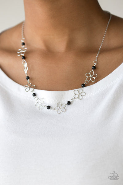 Paparazzi Always Abloom - Black Necklace