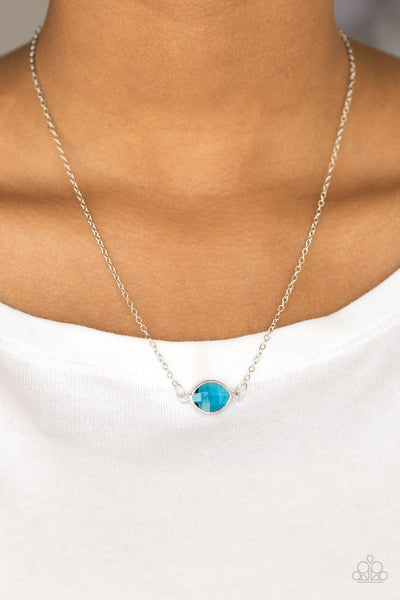 Paparazzi Fashionably Fantabulous - Blue Necklace