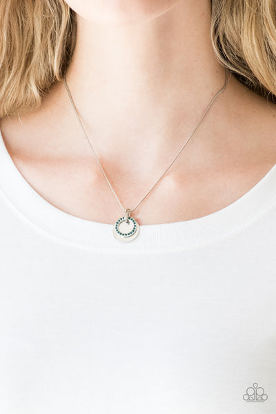 Paparazzi Front and CENTERED - Blue Necklace