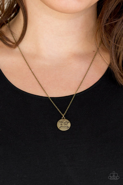 Paparazzi Find Joy - Brass Necklace