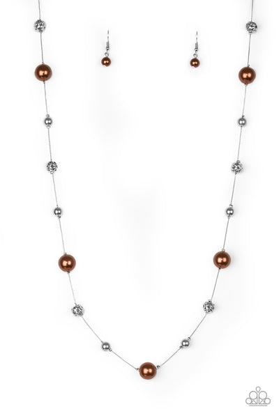 Paparazzi Eloquently Eloquent - Brown Necklace