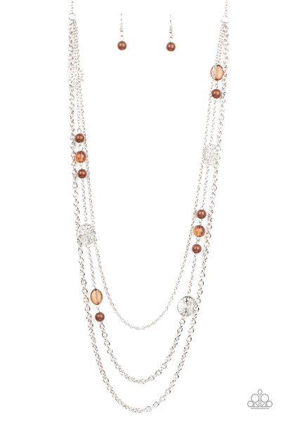 Paparazzi Pretty Pop-tastic! - Brown Necklace