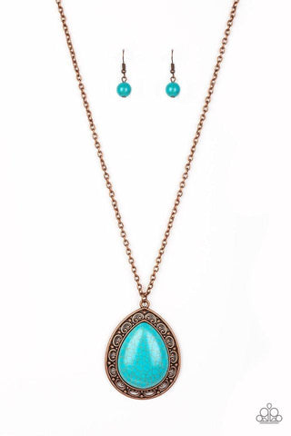 Paparazzi Full Frontier - Copper Necklace