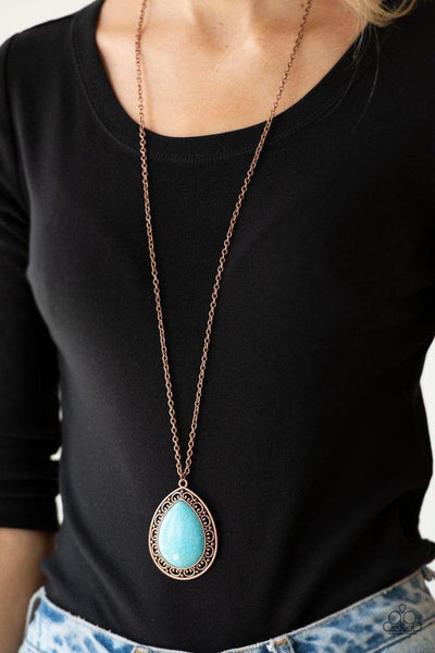 Paparazzi Full Frontier - Copper Necklace