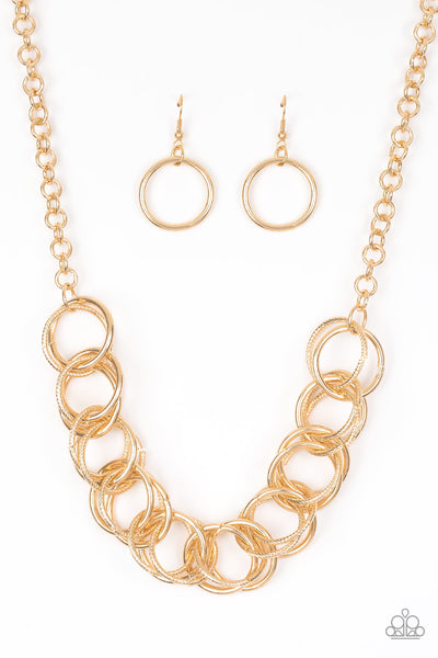 Paparazzi Heavy Metal Hero - Gold Necklace