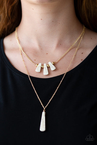 Paparazzi Basic Groundwork - Gold Necklace