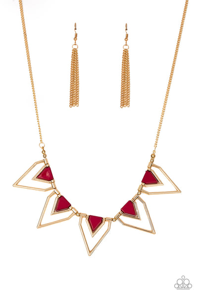 Paparazzi The Pack Leader - Red Necklace