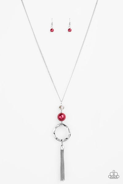 Paparazzi Bold Balancing Act - Red Necklace
