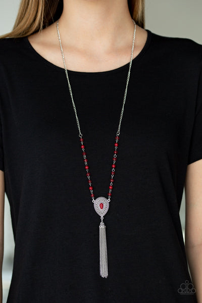 Paparazzi Soul Quest - Red Necklace
