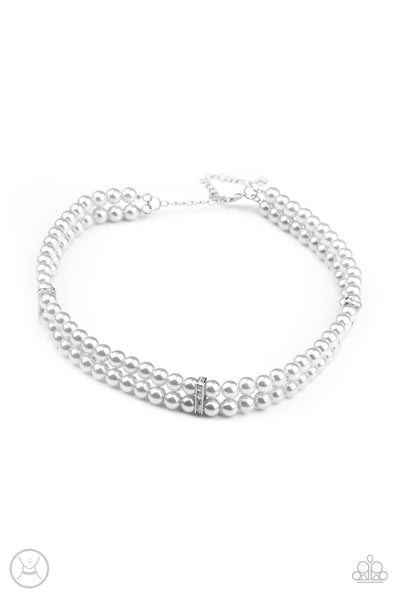 Paparazzi Put On Your Party Dress - Silver Necklace