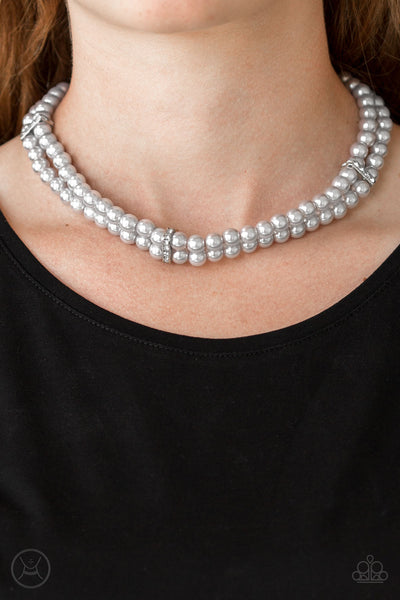 Paparazzi Put On Your Party Dress - Silver Necklace