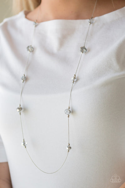Paparazzi Champagne On The Rocks - Silver Necklace