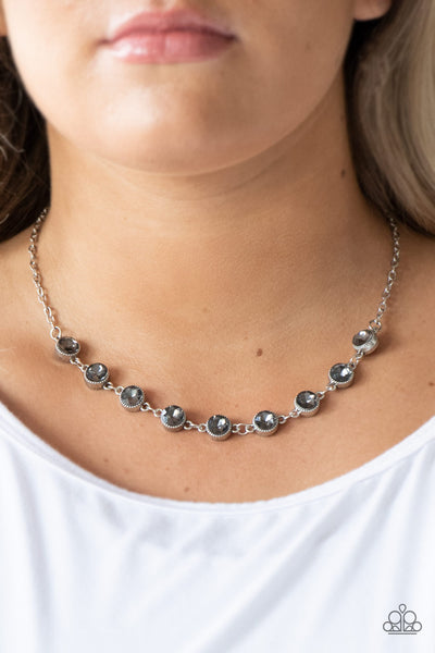 Paparazzi Starlit Socials - Silver Necklace