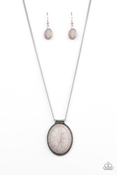 Paparazzi Southwest Showdown - Silver Necklace