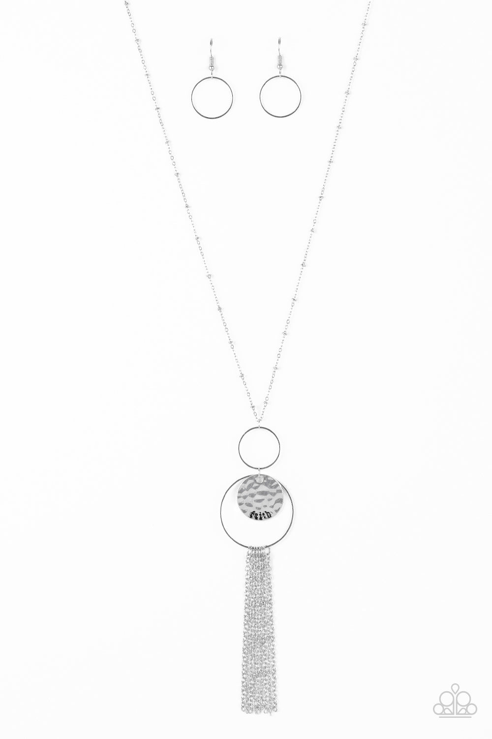 Paparazzi Faith Makes All Things Possible - Silver Necklace