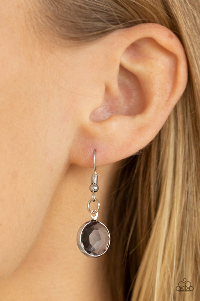 Paparazzi Glassy Glamorous - Silver Necklace