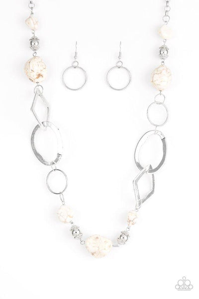 Paparazzi Thats TERRA-ific! - White Necklace