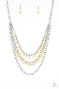 Paparazzi Ground Forces - Yellow Necklace