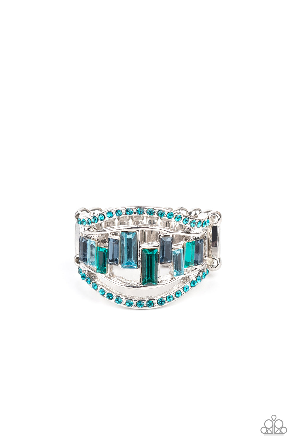 Paparazzi Treasure Chest Charm - Blue Ring