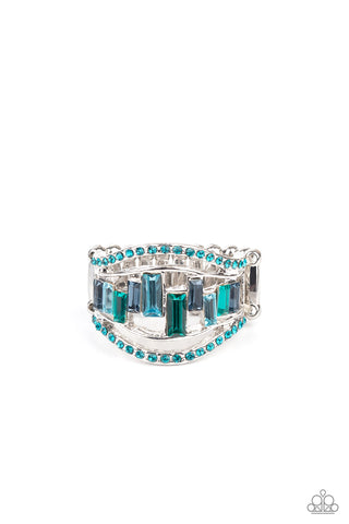 Paparazzi Treasure Chest Charm - Blue Ring