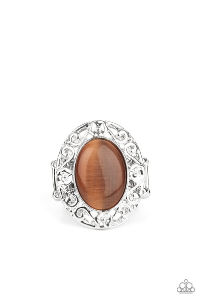 Paparazzi Moonlit Marigold - Brown Ring