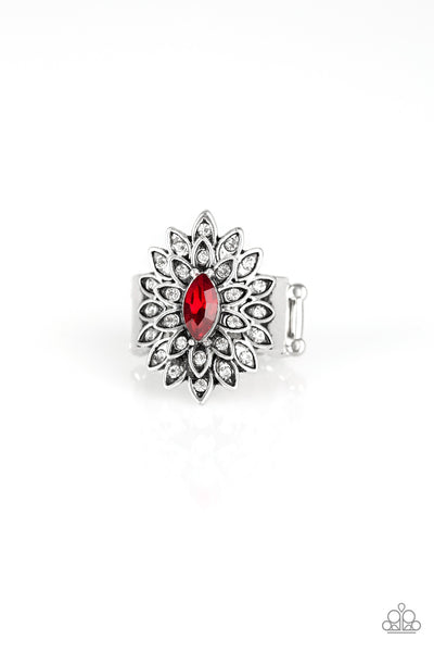 Paparazzi Blooming Fireworks - Red Ring