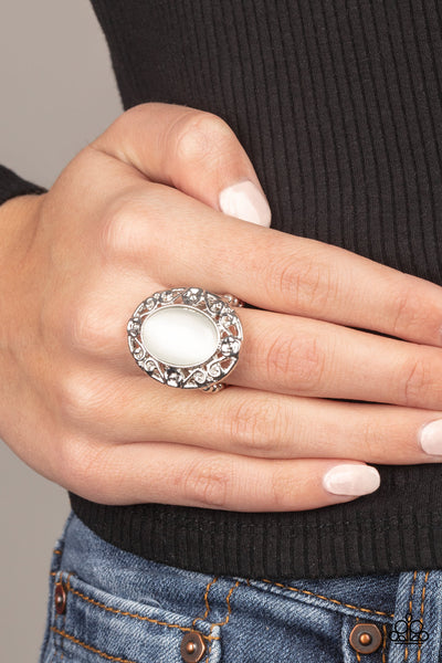 Paparazzi Moonlit Marigold - White Ring