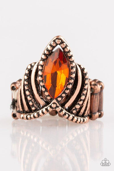 Paparazzi Here's Your Crown - Copper Ring
