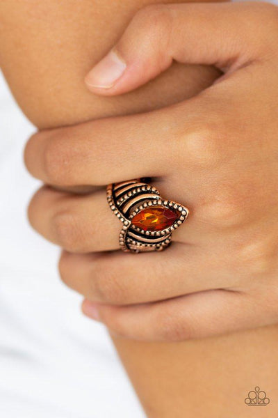 Paparazzi Here's Your Crown - Copper Ring