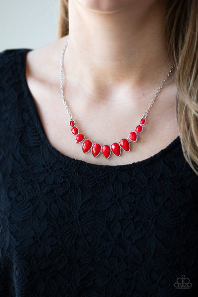 Paparazzi Maui Majesty - Red Necklace
