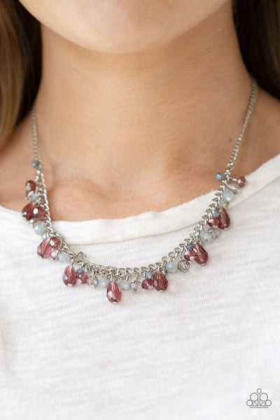 Paparazzi Courageously Catwalk - Purple Necklace