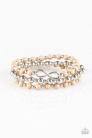 Paparazzi Immeasurably Infinite - Brown Bracelet