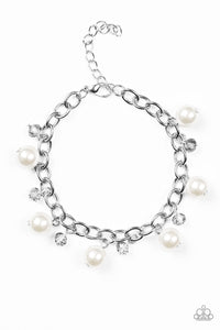 Paparazzi Country Club Chic - White Bracelet