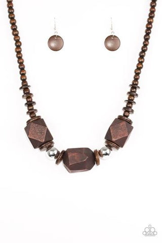 Paparazzi Costa Maya Majesty - Brown Necklace