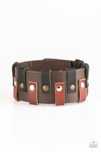 Paparazzi Modern Musketeer - Brown Bracelet