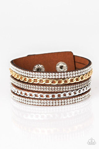 Paparazzi Fashion Fiend - Brown Bracelet