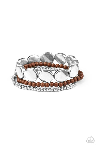 Paparazzi Beyond The Basics - Brown Bracelet