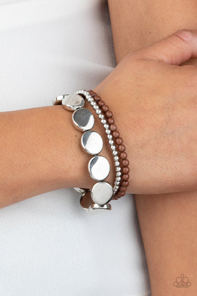 Paparazzi Beyond The Basics - Brown Bracelet