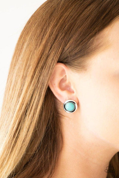 Paparazzi Out Of This Galaxy - Blue Earrings