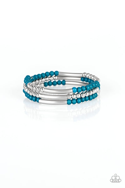 Paparazzi Tourist Trap - Blue Bracelet