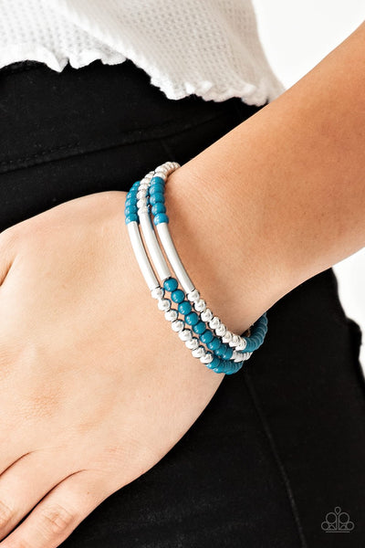Paparazzi Tourist Trap - Blue Bracelet