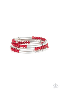 Paparazzi Tourist Trap - Red Bracelet
