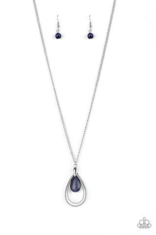 Paparazzi Teardrop Tranquility - Blue Necklace