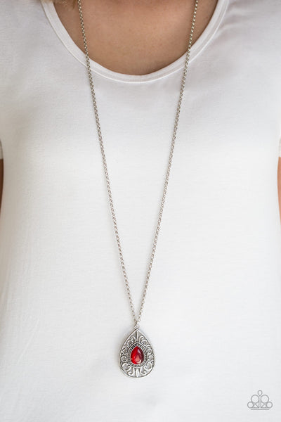 Paparazzi Modern Majesty - Red Necklace