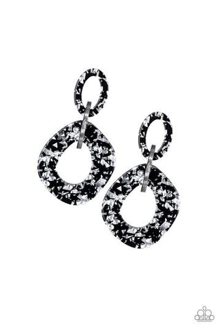 Paparazzi Confetti Congo - Silver Earrings