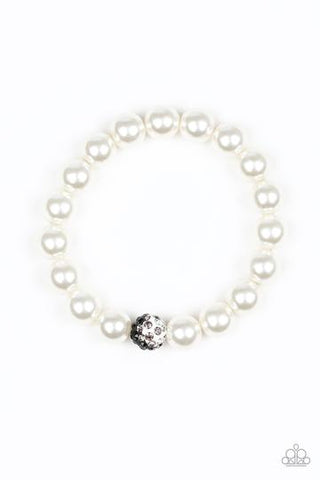 Paparazzi Voila! - White Bracelet